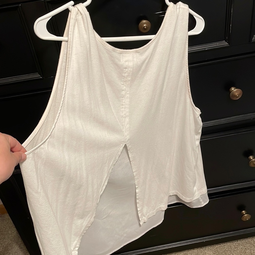 Open-Back Sheer Tank Top